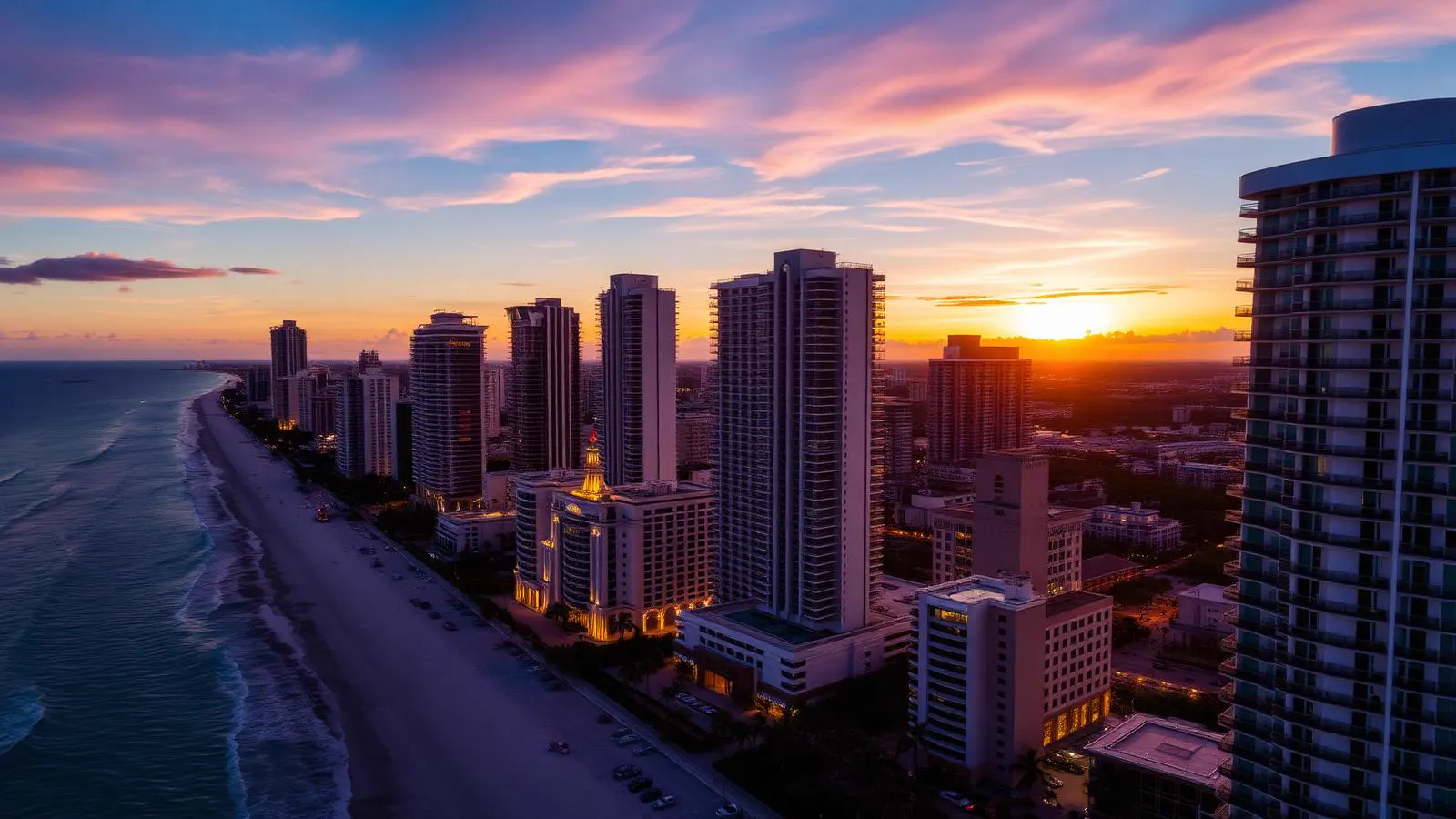 Vista aérea del condado de Miami-Dade