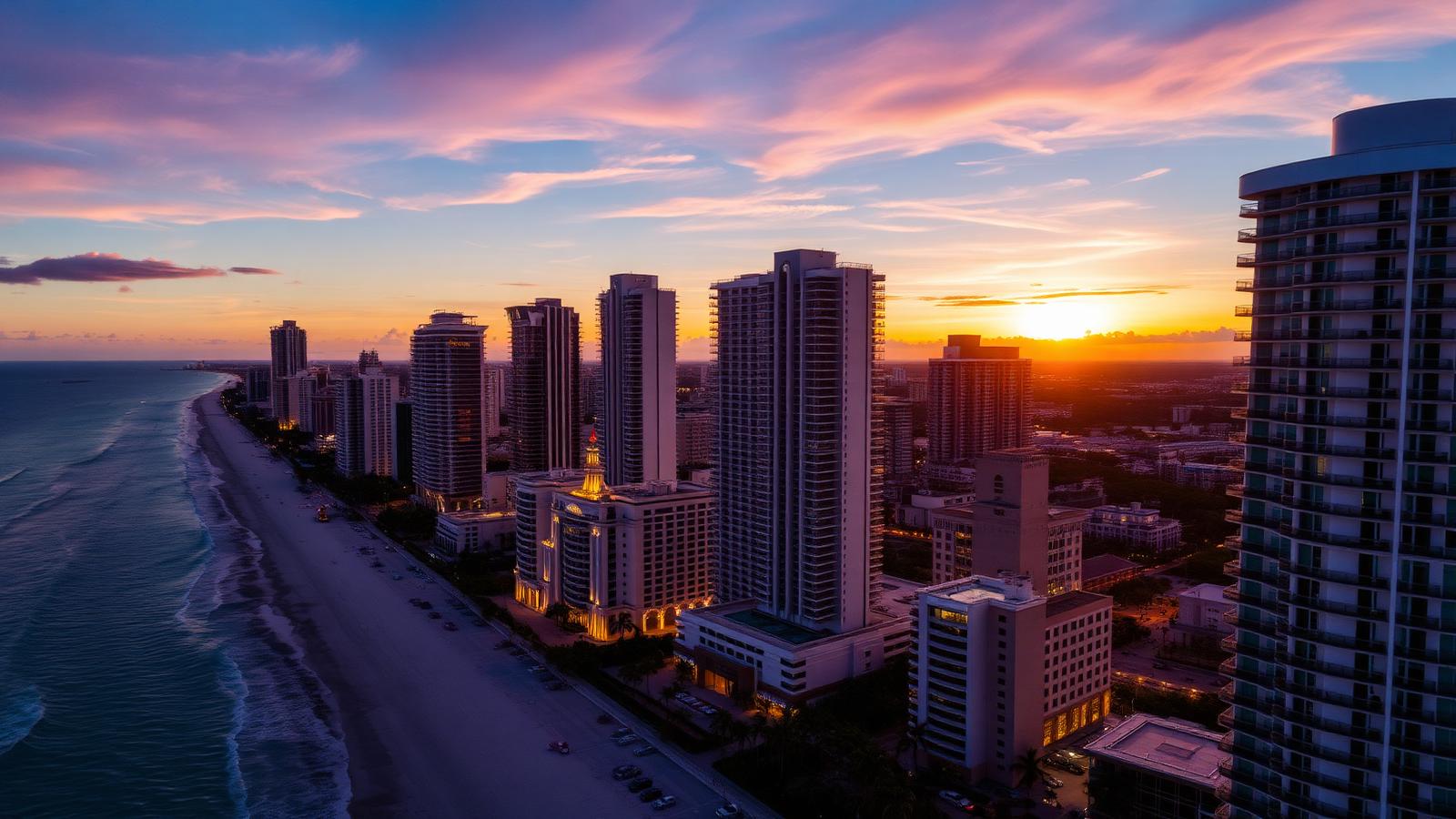 Vista aérea del condado de Miami-Dade